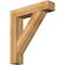 Ekena Millwork Traditional Block Rough Sawn Bracket w/ Offset Brace, Western Red Cedar, 8"W x 36"D x 40"H BKT0806X36X40TRA05RWR - alternate 1